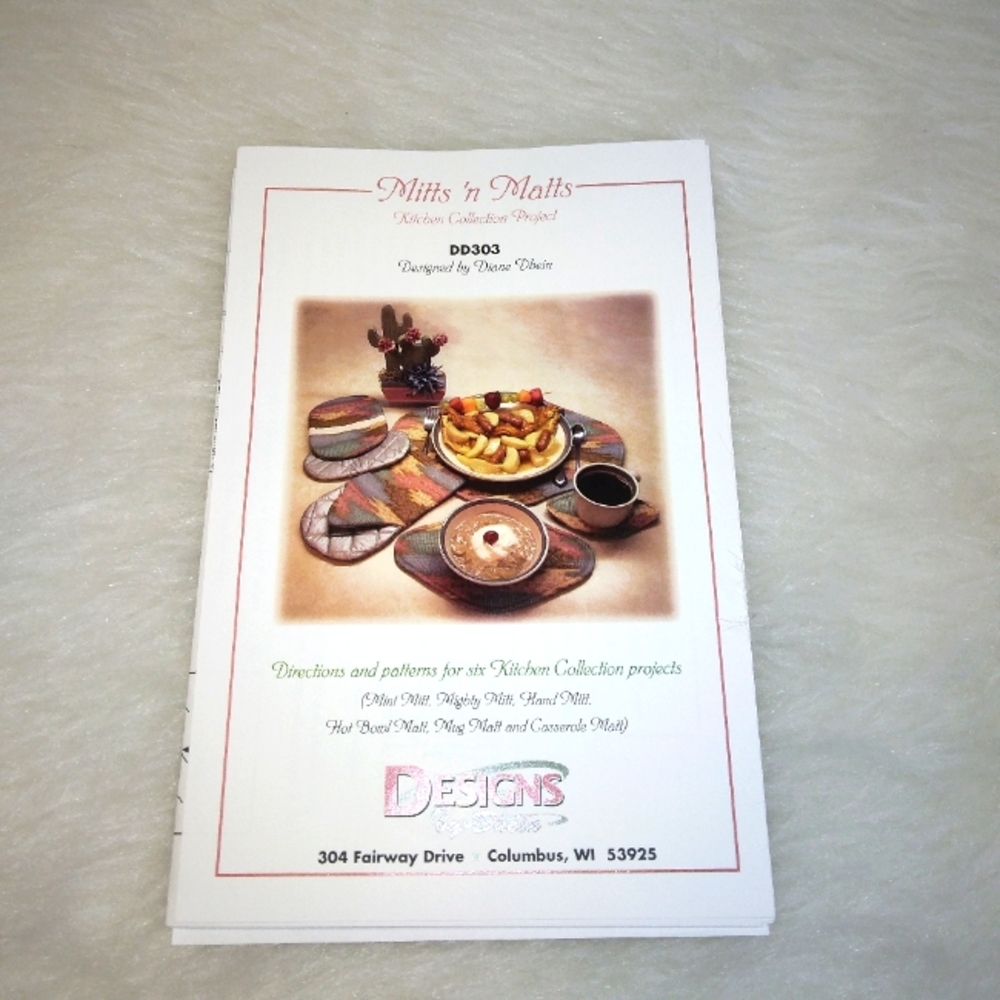 DESIGNS BY DHEIN Mitts 'n Matt's Kitchen Collection Sewing Pattern